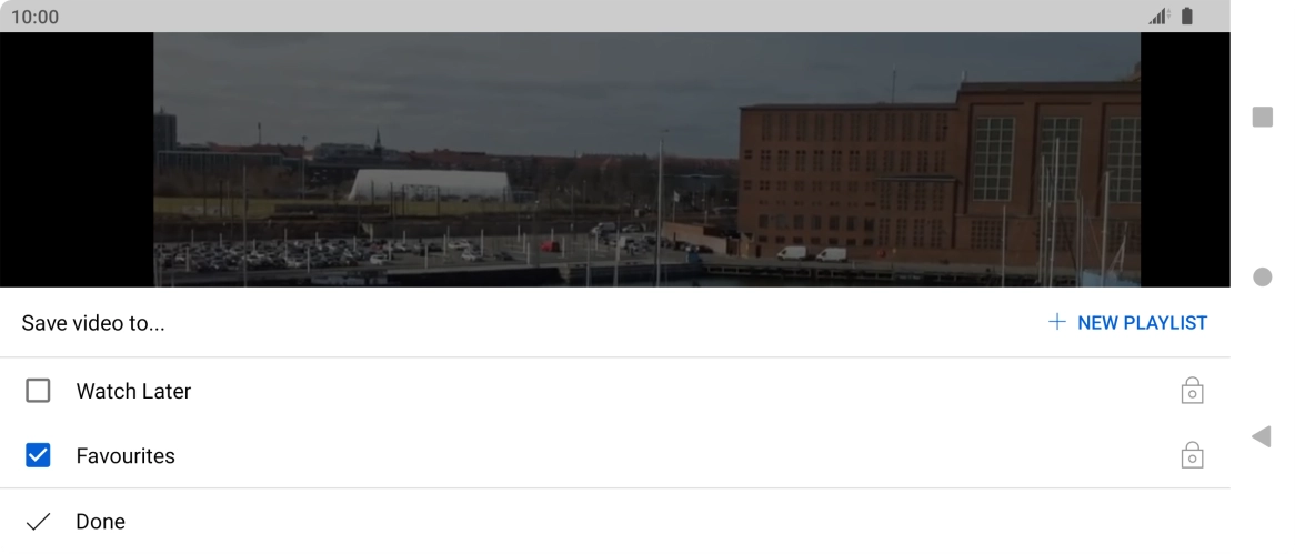 Press the required playlist.