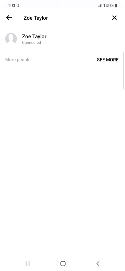 Press the required contact.
