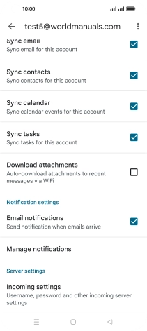 Press the field next to 