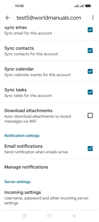 Press the field next to 