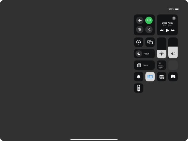 Press anywhere on the screen.