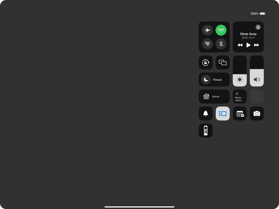 Press anywhere on the screen.