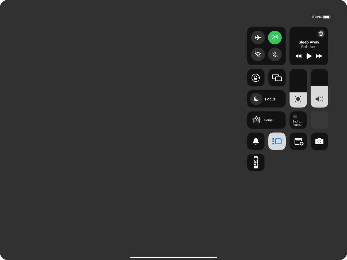Press anywhere on the screen.