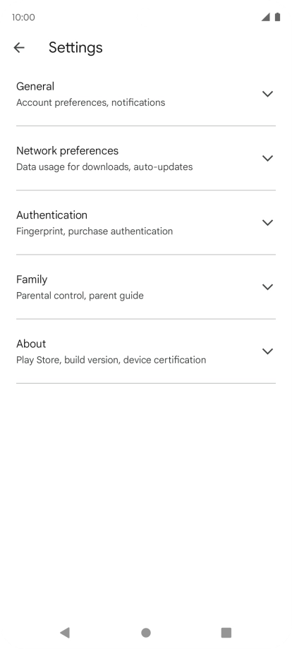 Press Network preferences.