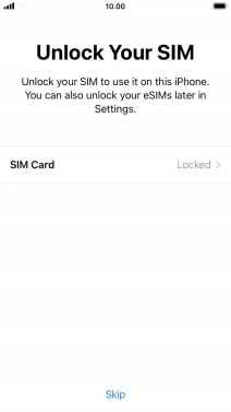 Press SIM Card.
