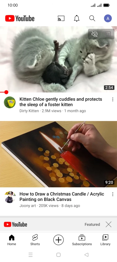 Press the upload icon.