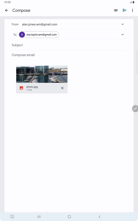 Press Subject and key in the required subject.