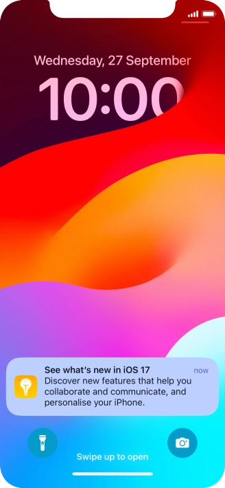 Press the required notification and follow the instructions on the screen to use the selected function.