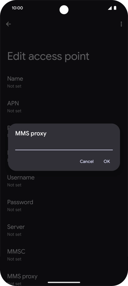 Key in 212.183.137.012 and press OK.
