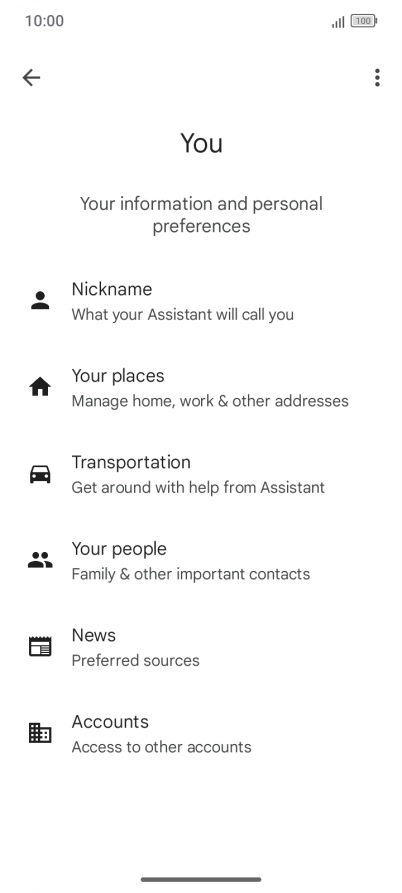 Press Nickname and follow the instructions on the screen to select phone owner settings. Press Nickname and follow the instructions on the screen to select phone owner settings.