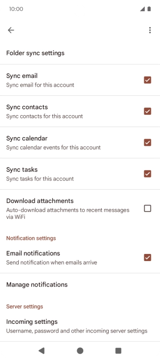 Press the field next to 