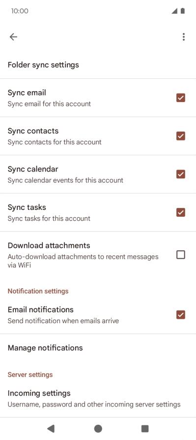 Press the field next to 