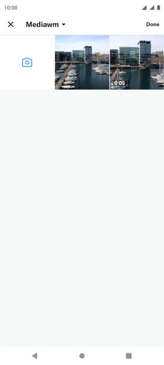 Press the required picture or video clip.