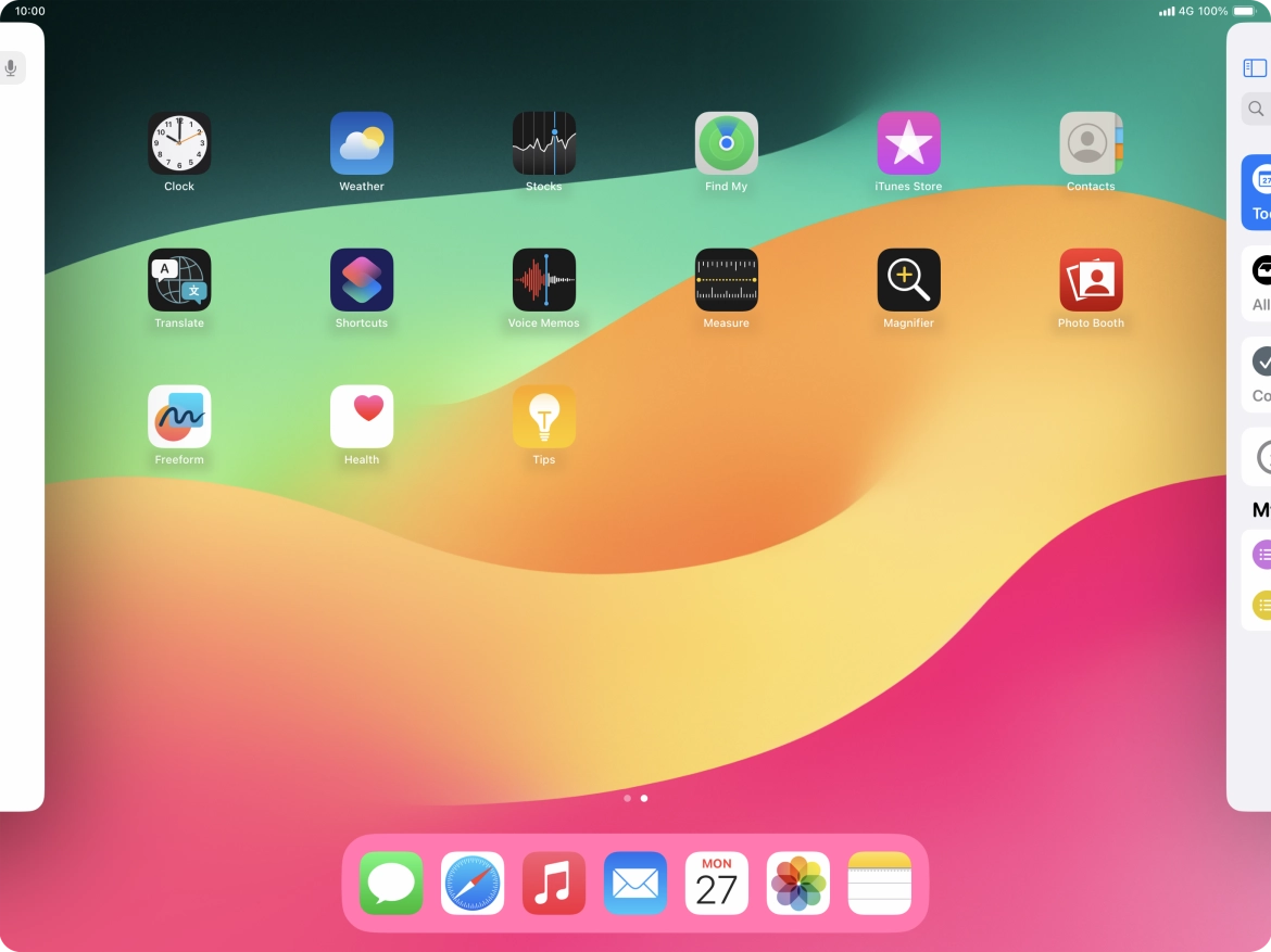 Press the required app.