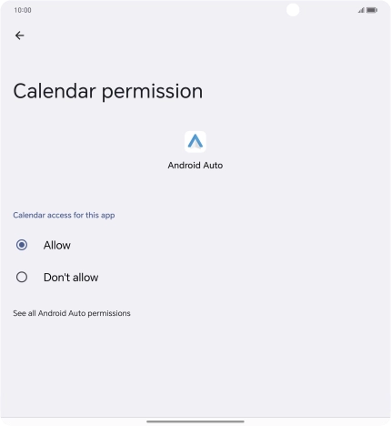 The app activity for the selected app is displayed.