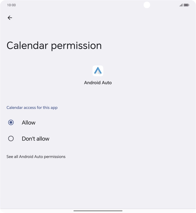 The app activity for the selected app is displayed.