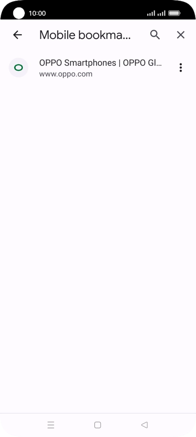 Press the required bookmark.