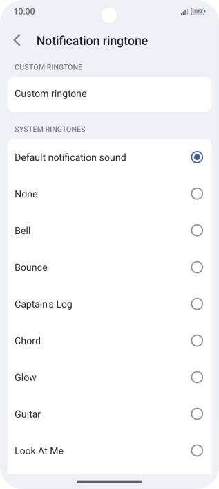 Press the required message tones to hear them. Press the required message tones to hear them.
