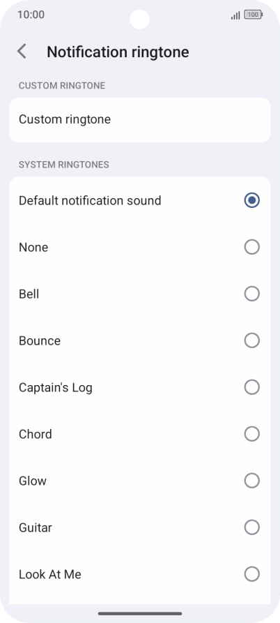 Press the required message tones to hear them. Press the required message tones to hear them.