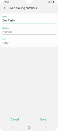 Press Number and key in the required phone number.