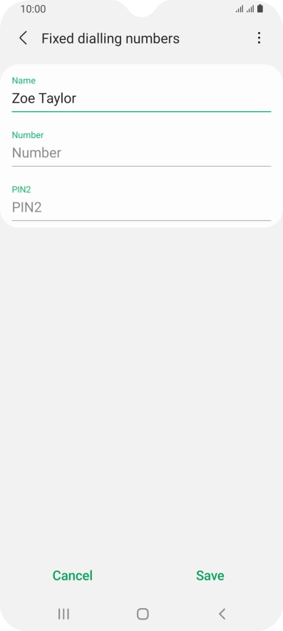 Press Number and key in the required phone number.