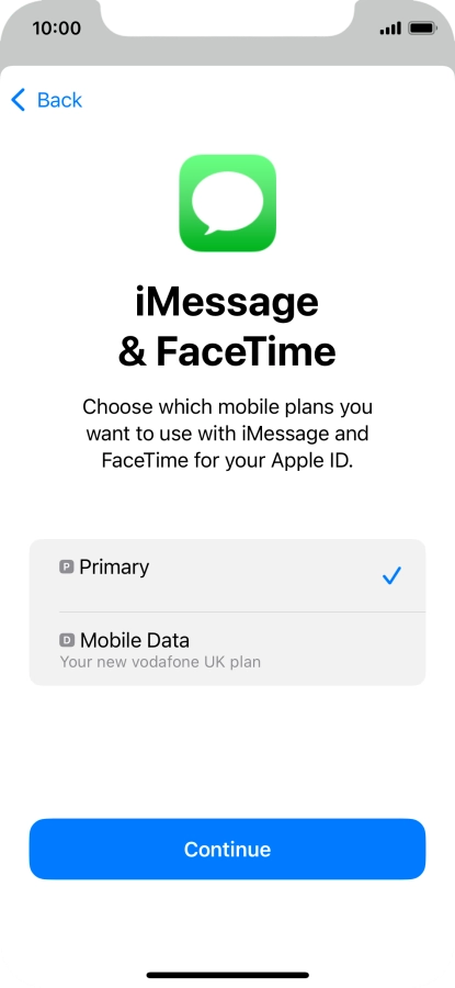 Press the required price plan.