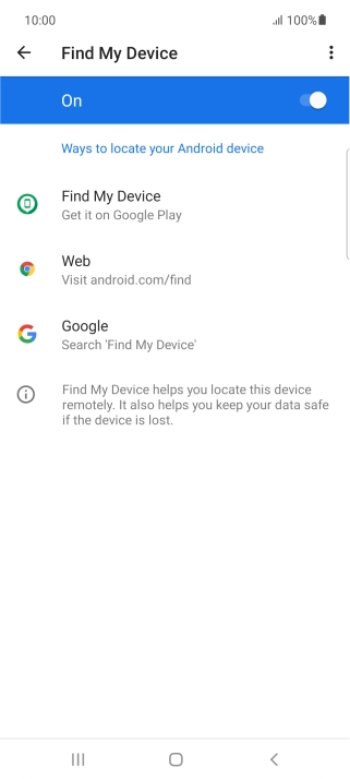Press the Home key to return to the home screen.