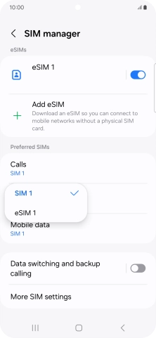 Press the required price plan.