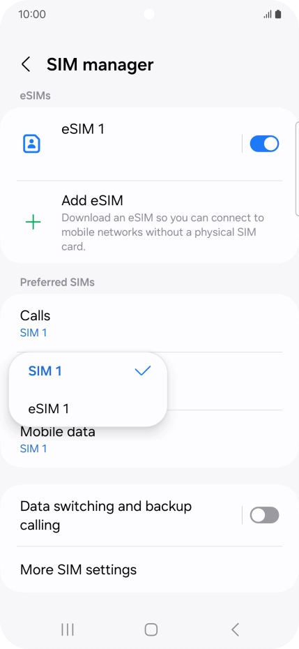 Press the required price plan.