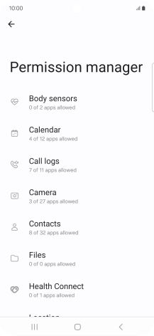 Press the required phone function.