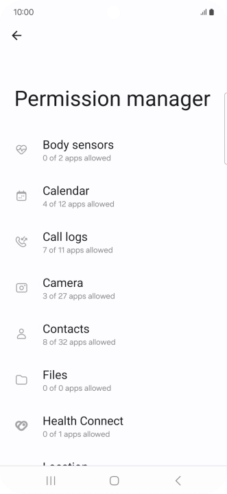 Press the required phone function.