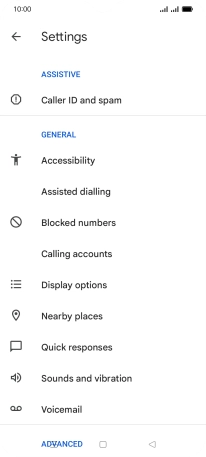 Press Calling accounts.