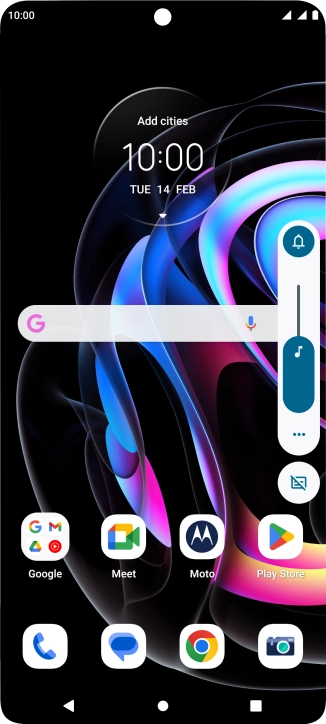 Press the sound mode icon.