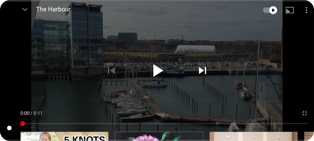 Slide your finger upwards on the screen.