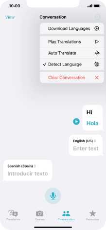 Press Clear Conversation.