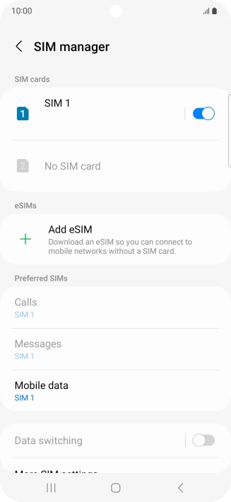 Press Add eSIM. Press Add eSIM.