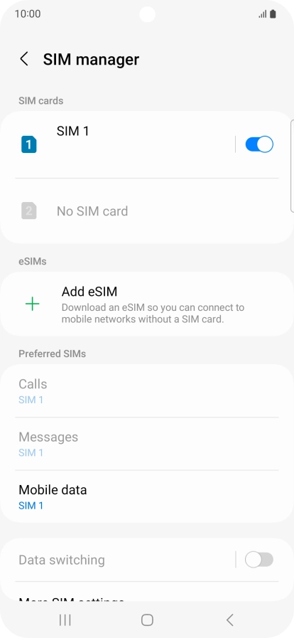 Press Add eSIM. Press Add eSIM.