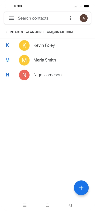 Press the Home key to return to the home screen.