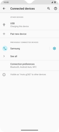 Slide your finger upwards starting from the bottom of the screen to return to the home screen.