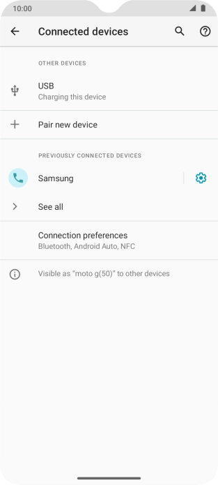 Slide your finger upwards starting from the bottom of the screen to return to the home screen.