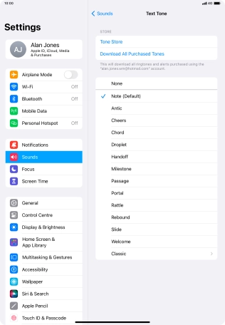 Press the required message tones to hear them.