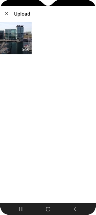 Press the required video clip. Press the required video clip.