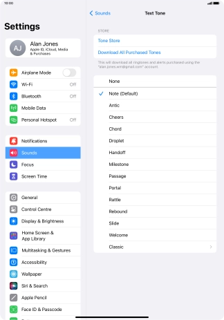 Press the required message tones to hear them.