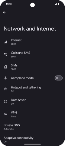 Press SIMs. Press SIMs.