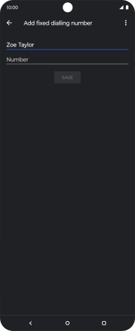 Press Number and key in the required phone number.