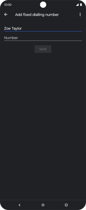 Press Number and key in the required phone number.