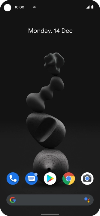 The email message icon shows that you've received a new email message.