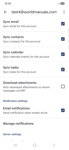 Press the field next to 