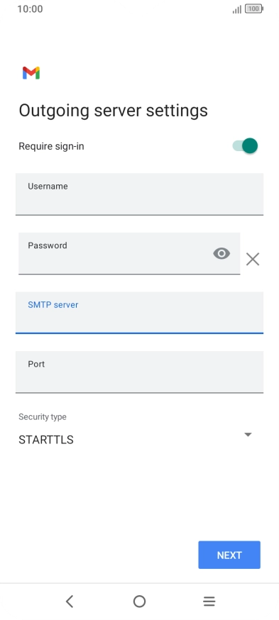 Press the field below 