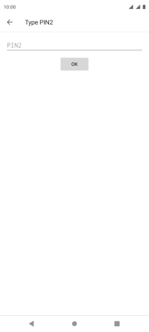 Press PIN2 and key in your PIN2. The default PIN2 is 1111.